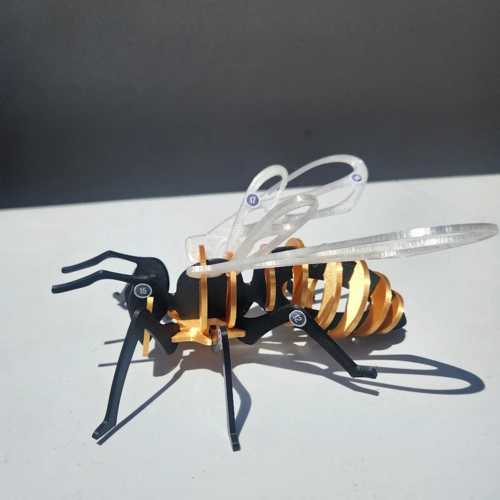 Handmade bee model