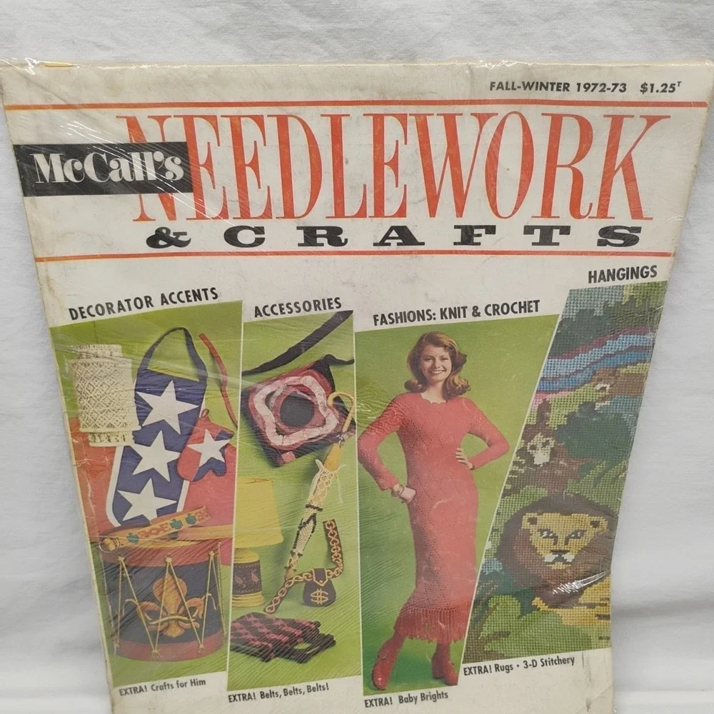 McCall's NEEDLEWORK & CRAFTS FALL-WINTER 1972-73 Large Magazine‎ NOS Vintage