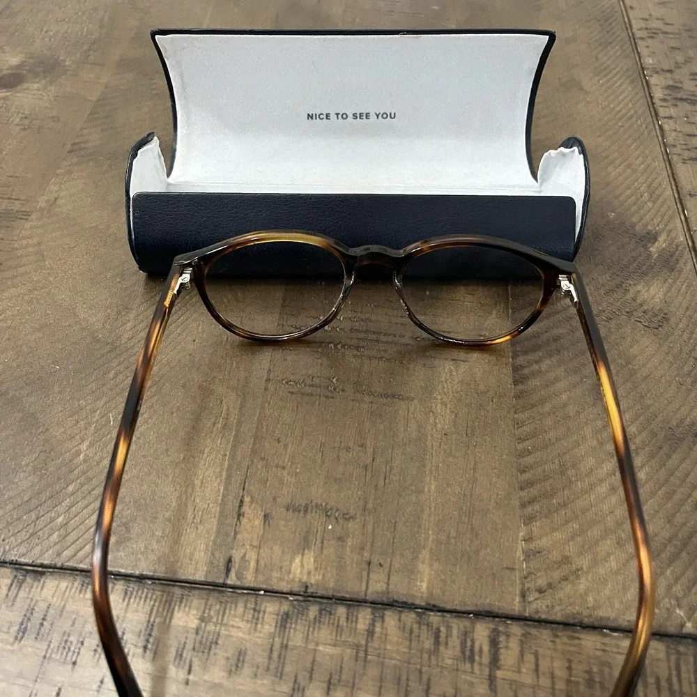 Warby Parker Watts M‎ 280 Sugar Maple Eyeglasses Frame 49-18-145 w/Case