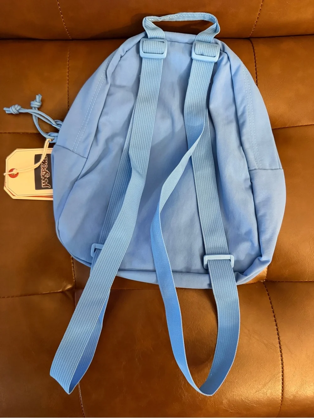 NWT JanSport Half Pint FX Mini Backpack Azul Blue Soft Nylon Adjustable