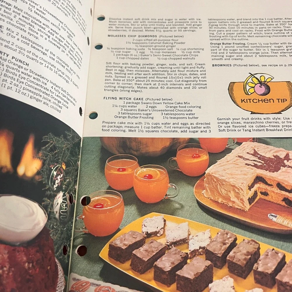 Vintage 1967 General Foods Kitchens Cookbook & Sunset Food Freezing Charts Lot