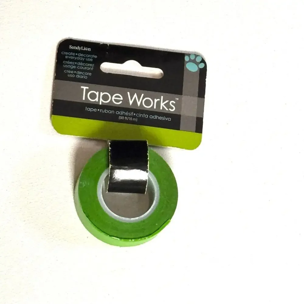 Tape Works Decorative Notebook Journal Craft Tape Two Pack New in Package