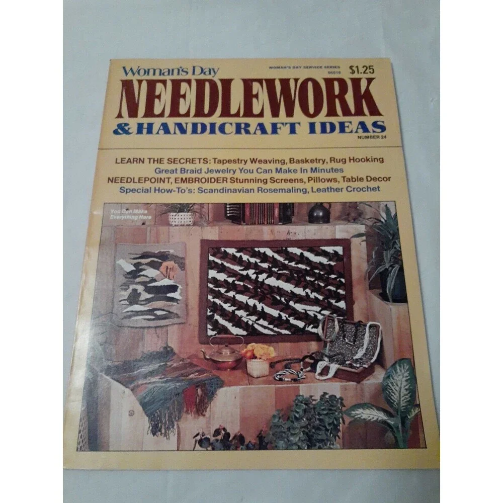 Woman's Day Needlework & Handicrafts Ideas #24 c1977 Woman’s Day Service Series