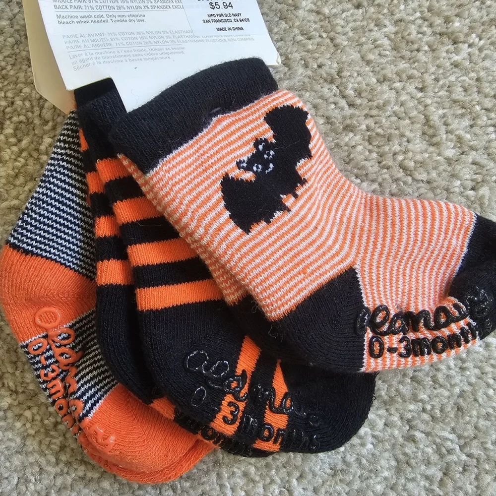 Kids Socks Old Navy 2 packs 6 pairs 3 pairs 18 - 24 months 3pairs 0-3 months