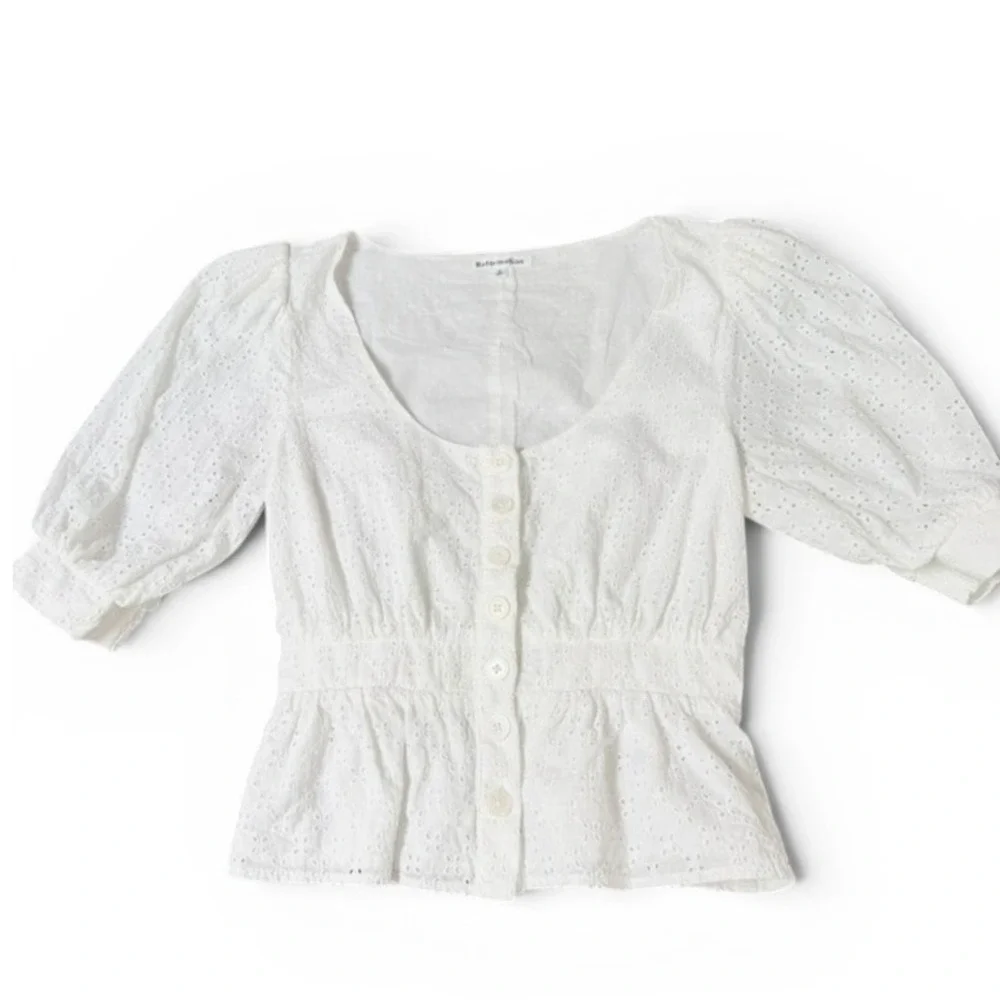 Reformation white eyelet