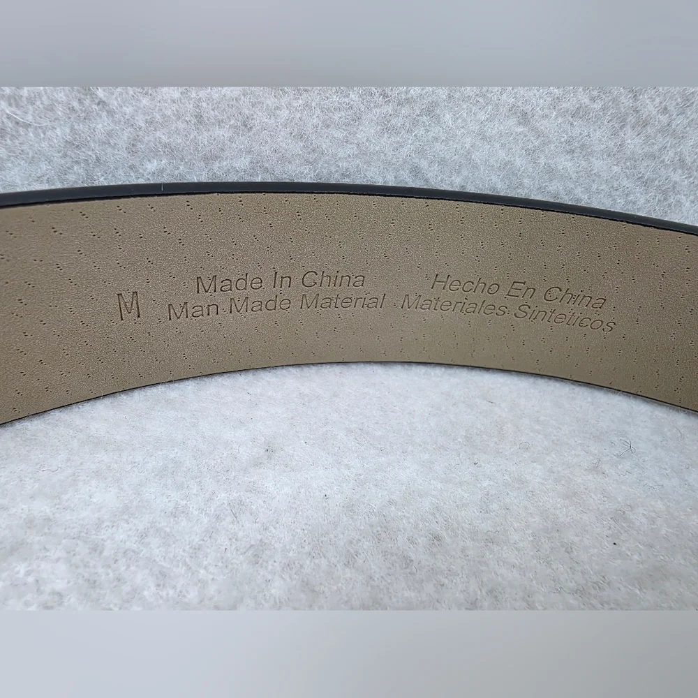 Black Hearts Belt Women's Size Medium 38