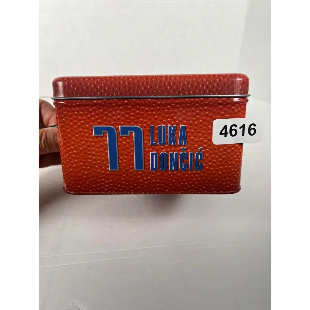 NBA Dallas Mavericks Luka Doncic 77 Tin Lunch Box Basketball Collectible NBA Lab