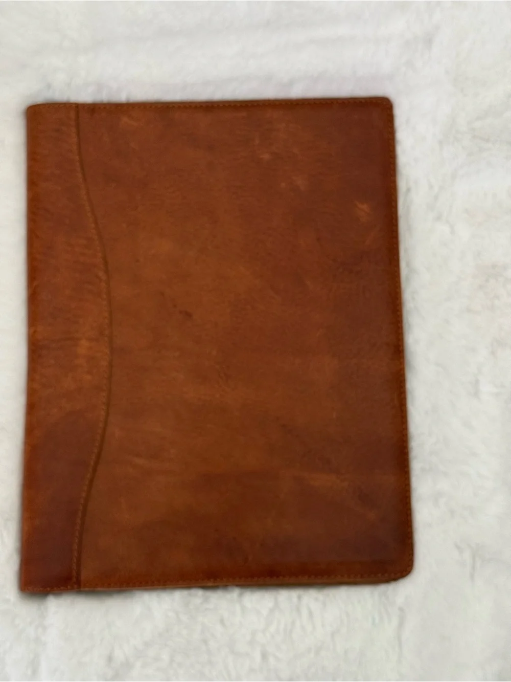 Atelier Pegai Cognac Full Grain Leather A4 Portfolio Padfolio