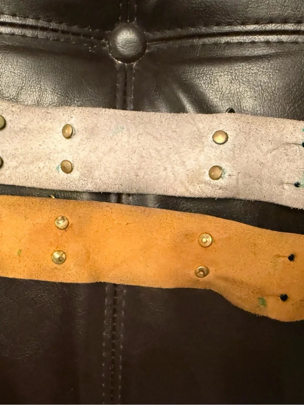 Lenny & Eva Leather Bracelet cuff Beige Orange sentiment $100.00 Anthropologie