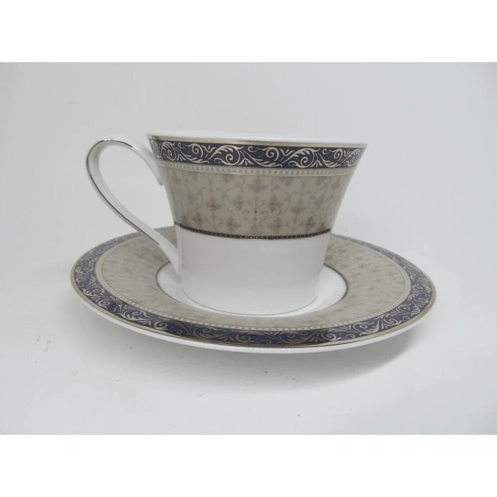 Mikasa Delacourt Fine China Cup And Saucer New With Stickers No Box