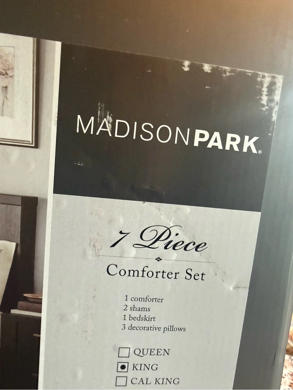 Madison Park King 7 Piece Comforter Set NIB