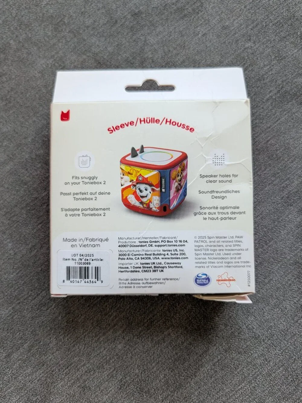 tonies Toniebox 2 Sleeve: PAW Patrol