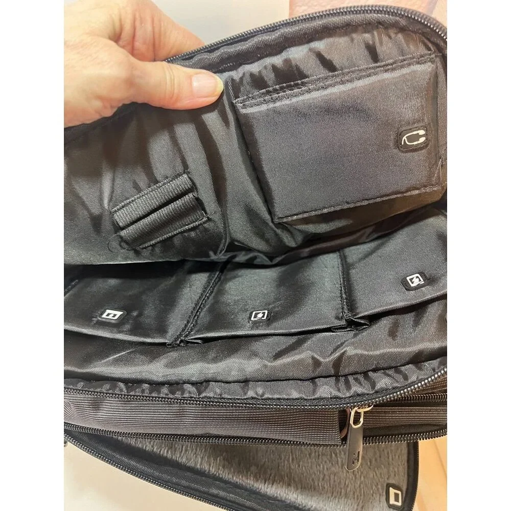 iHome Laptop Sleeve Case Bag 15.6 Inch Durable Zipper External Pocket Black Grey