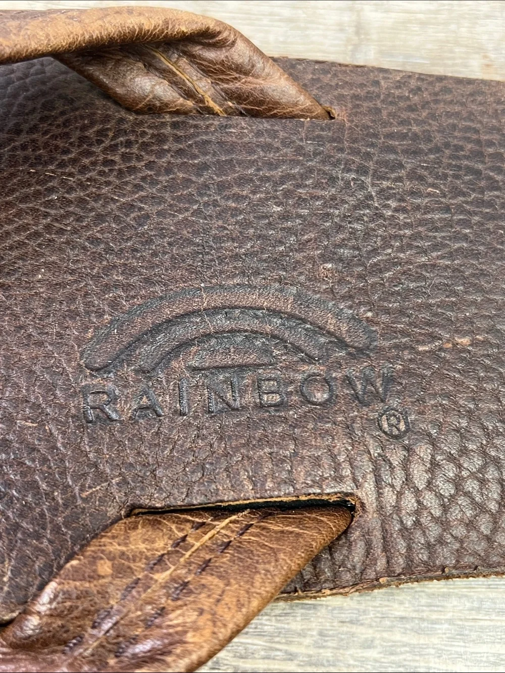Rainbow “The Original” Brown Leather Flip Flop Sandals Men’s 10.5-11 Estimated