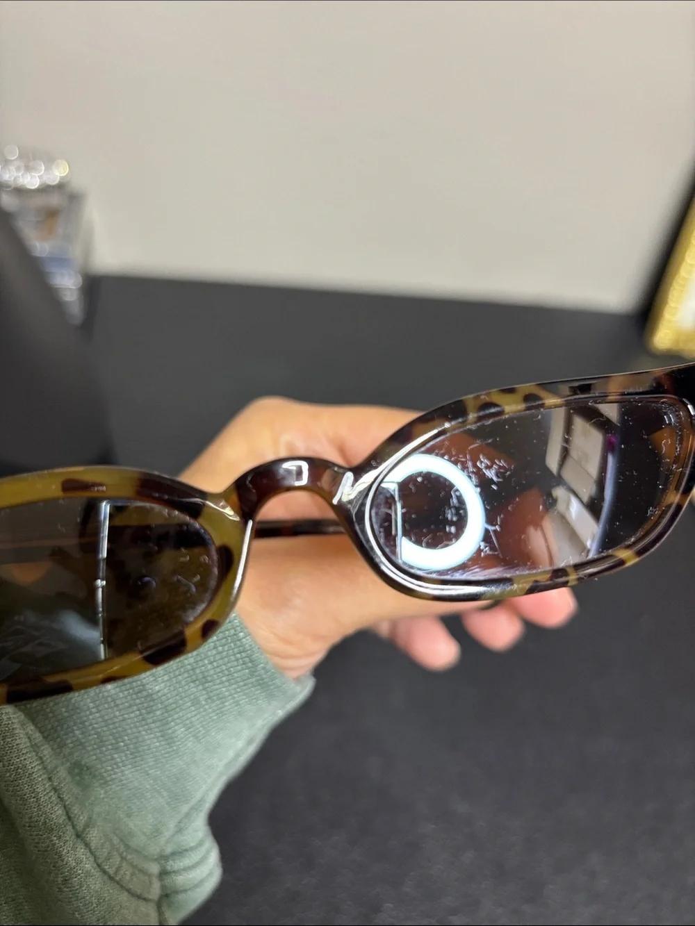 Tortoiseshell Cat-Eye Sunglasses in Brown Unique Cosplay