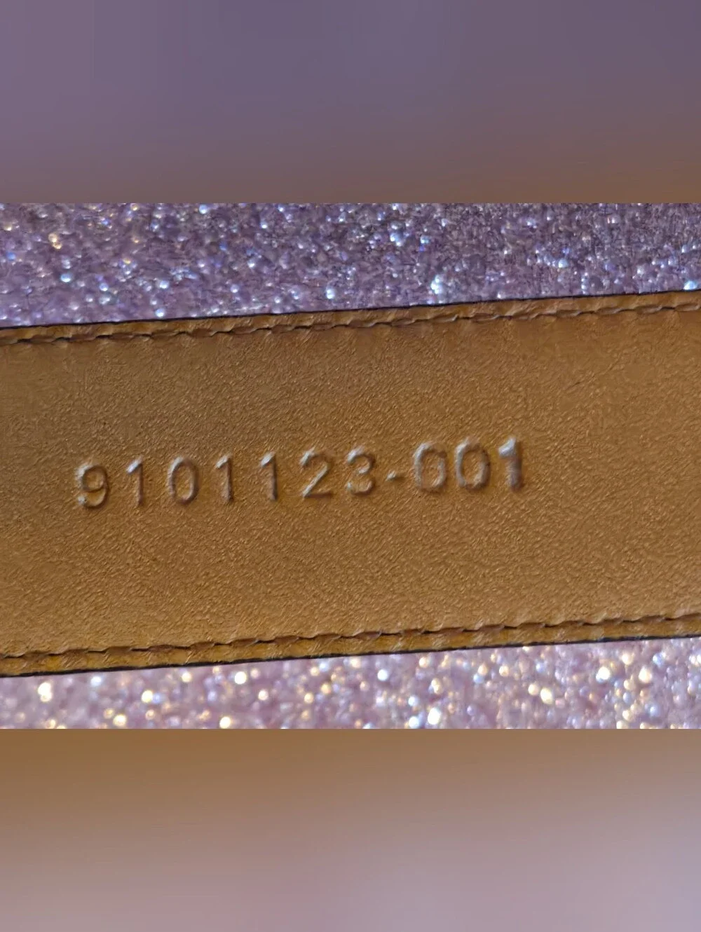 Lauren Ralph Lauren Italian Leather Croc Embossed Belt XL Silver RL Hallmark
