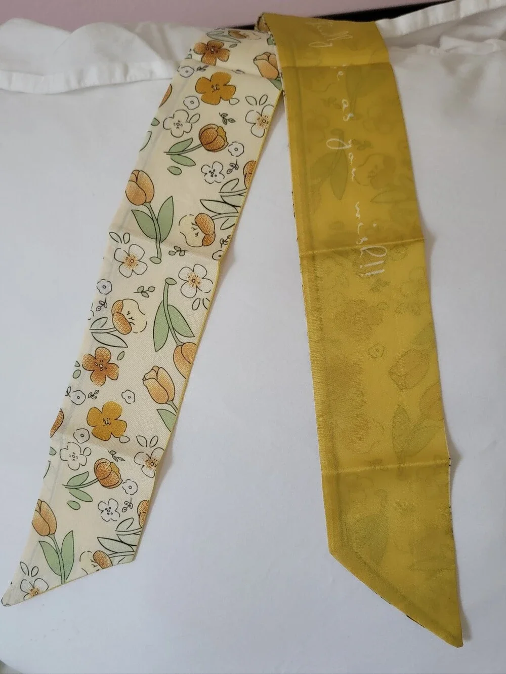 Mustard and Cream Scarf