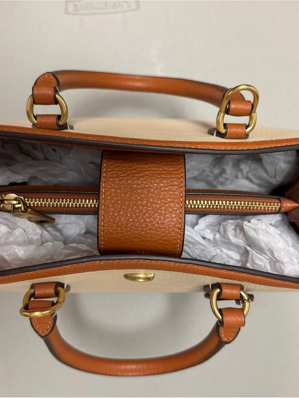 Coach structured satchel
