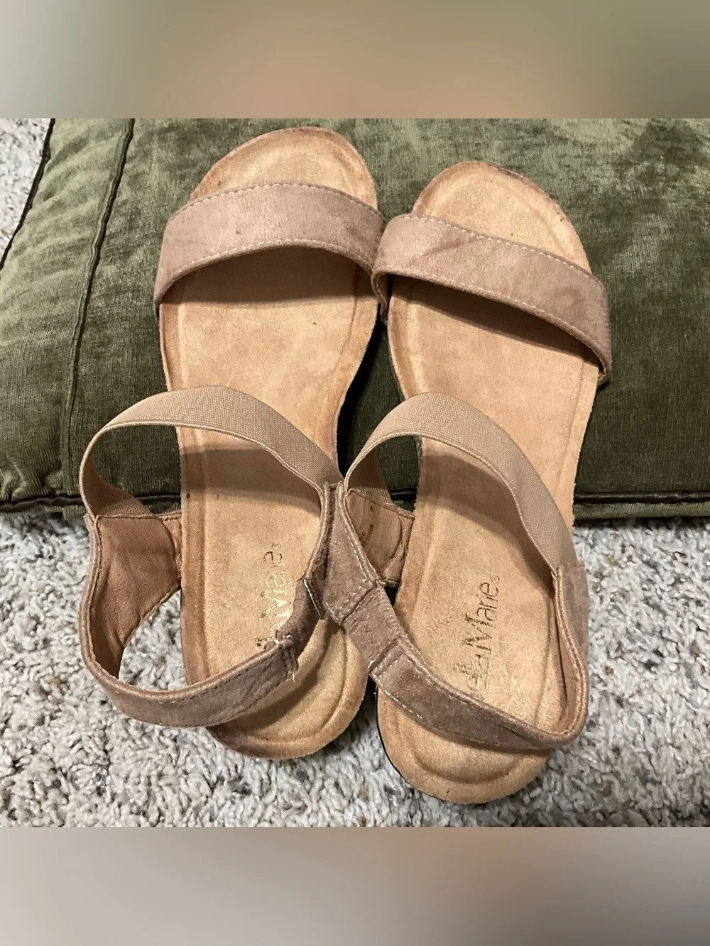 Bella marle taupe suede