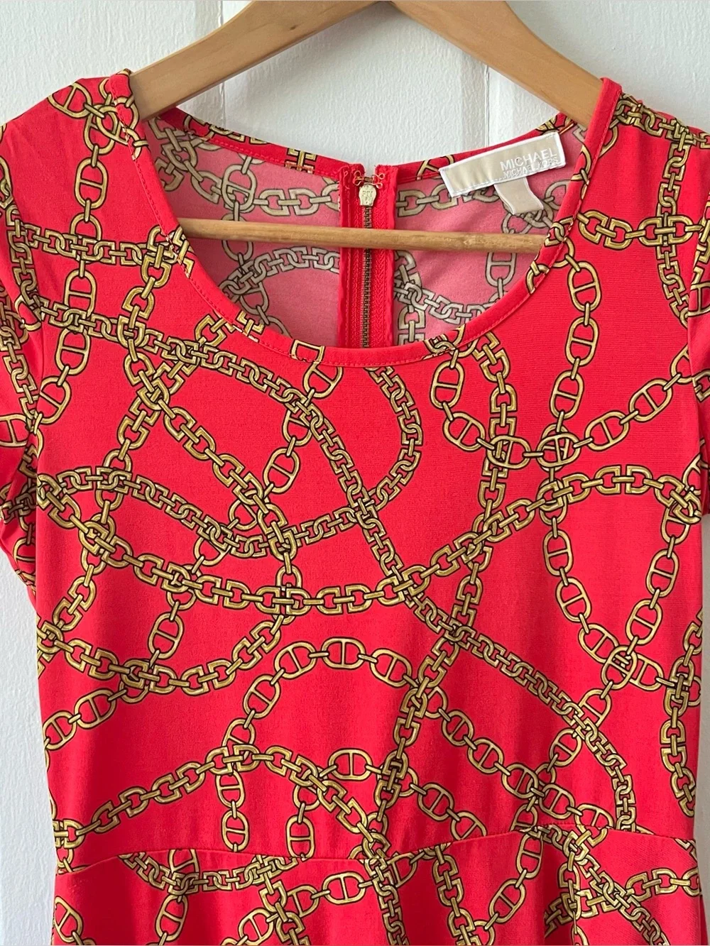 Michael Kors Chain Link Printed Dress
