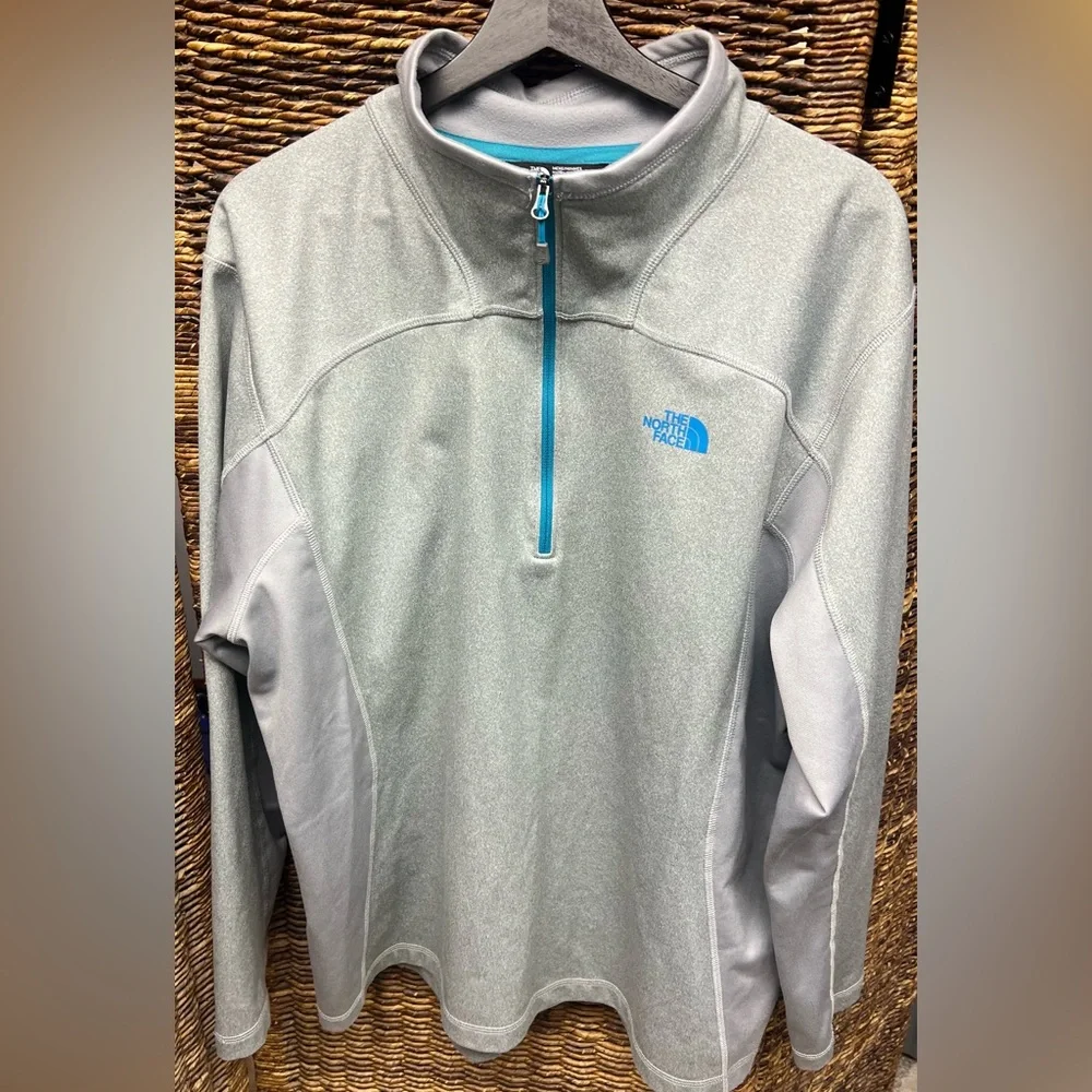 The North Face-‎ Mens Grey/Blue Pullover, Size: XLarge