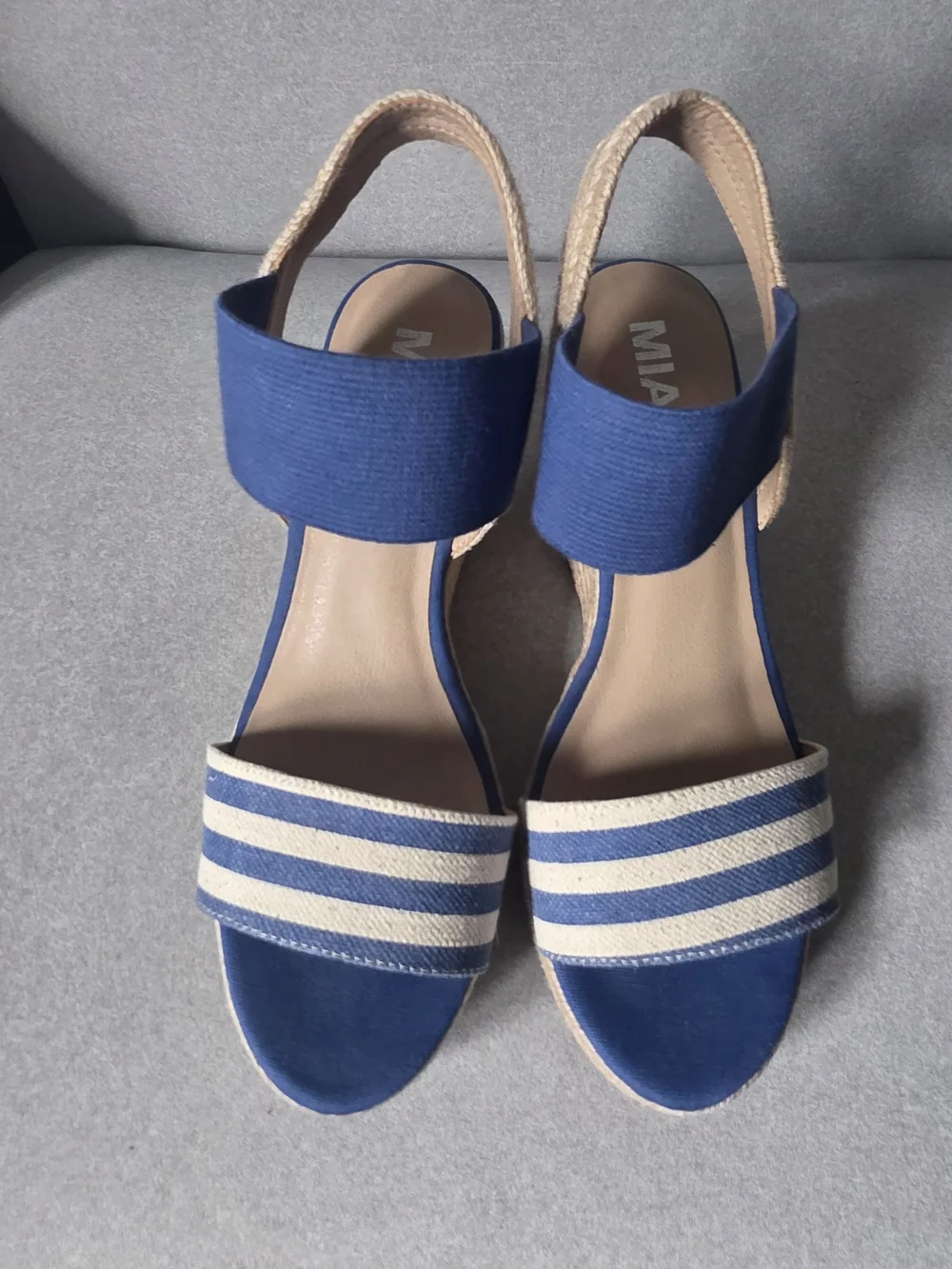 MIA striped blue sandals