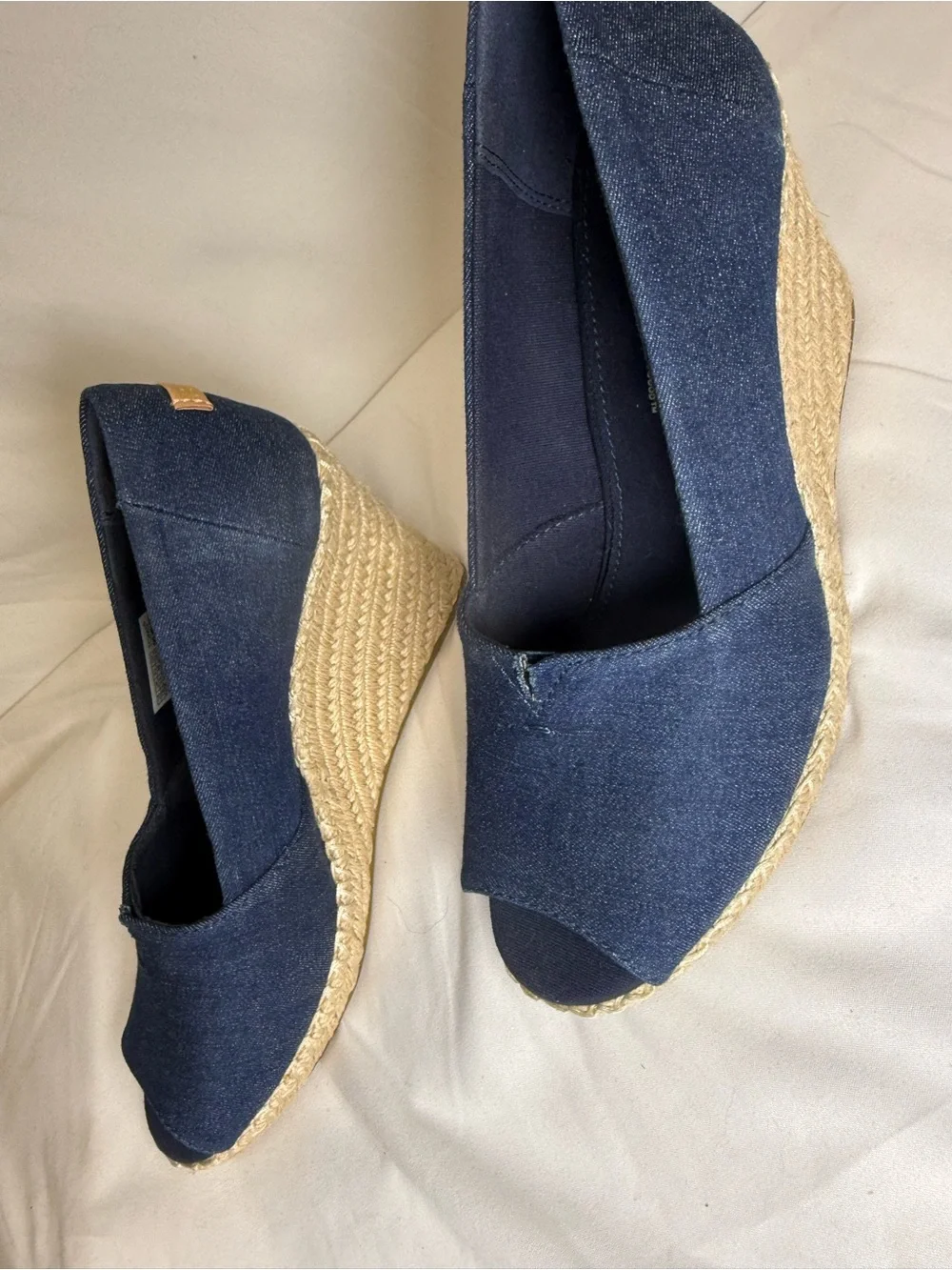 Toms espadrille woven peep