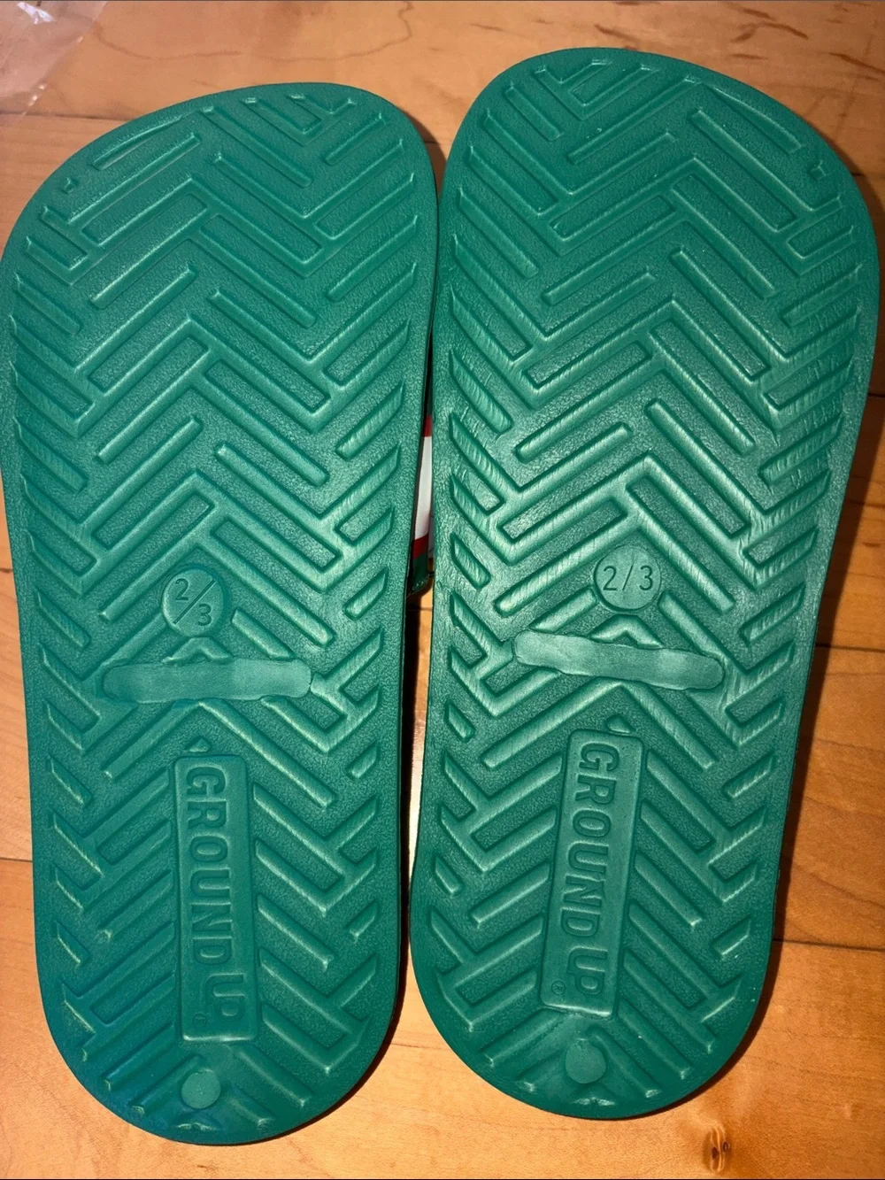 Kids soccer fan slides Mexico Size 2/3