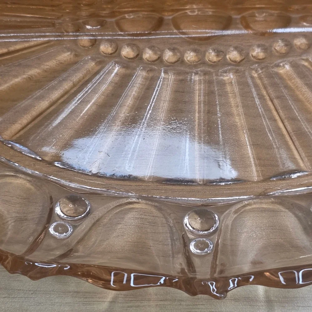Anchor Hocking Pink Depression Glass Oyster & Pearl 12
