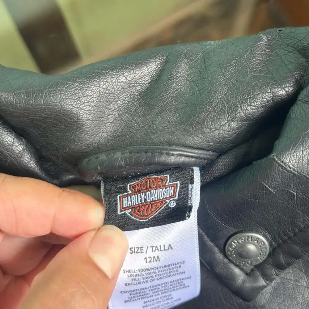 Harley-Davidson black faux