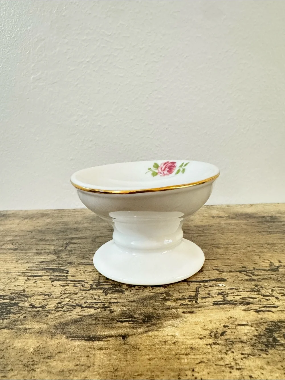 Martha Stewart Rose Bathroom Set | Soap Dish & Toothbrush Holder