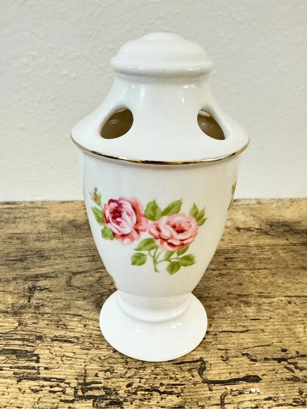 Martha Stewart Rose Bathroom Set | Soap Dish & Toothbrush Holder