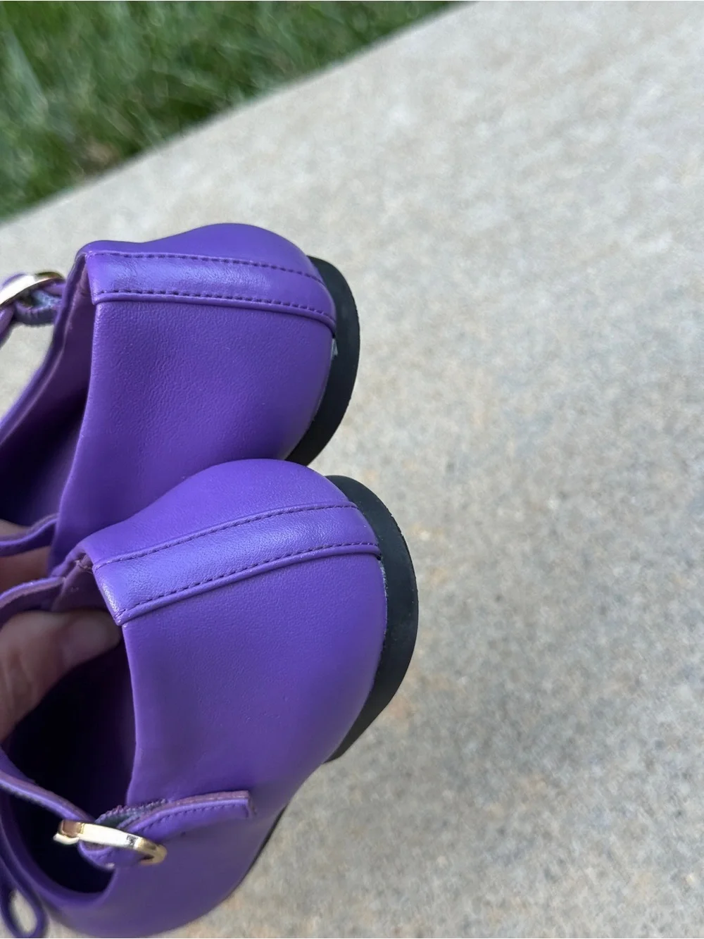 Luxelim Isla Purple Leather Mary Janes EU 29 / US 11.5–12 Girls Dress Shoes