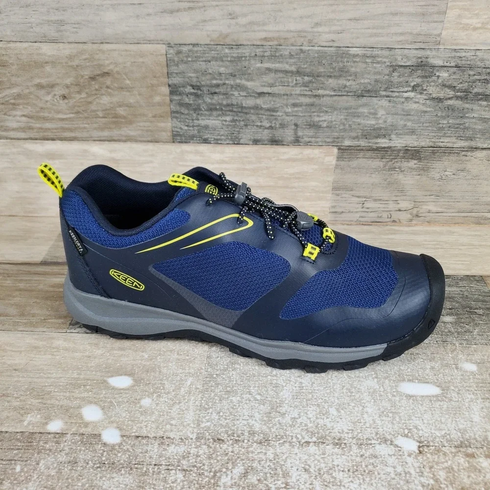Keen Wanduro Low Kids Hiking Shoes Sz 7 Sky Captain‎ Evening Primrose Waterproof