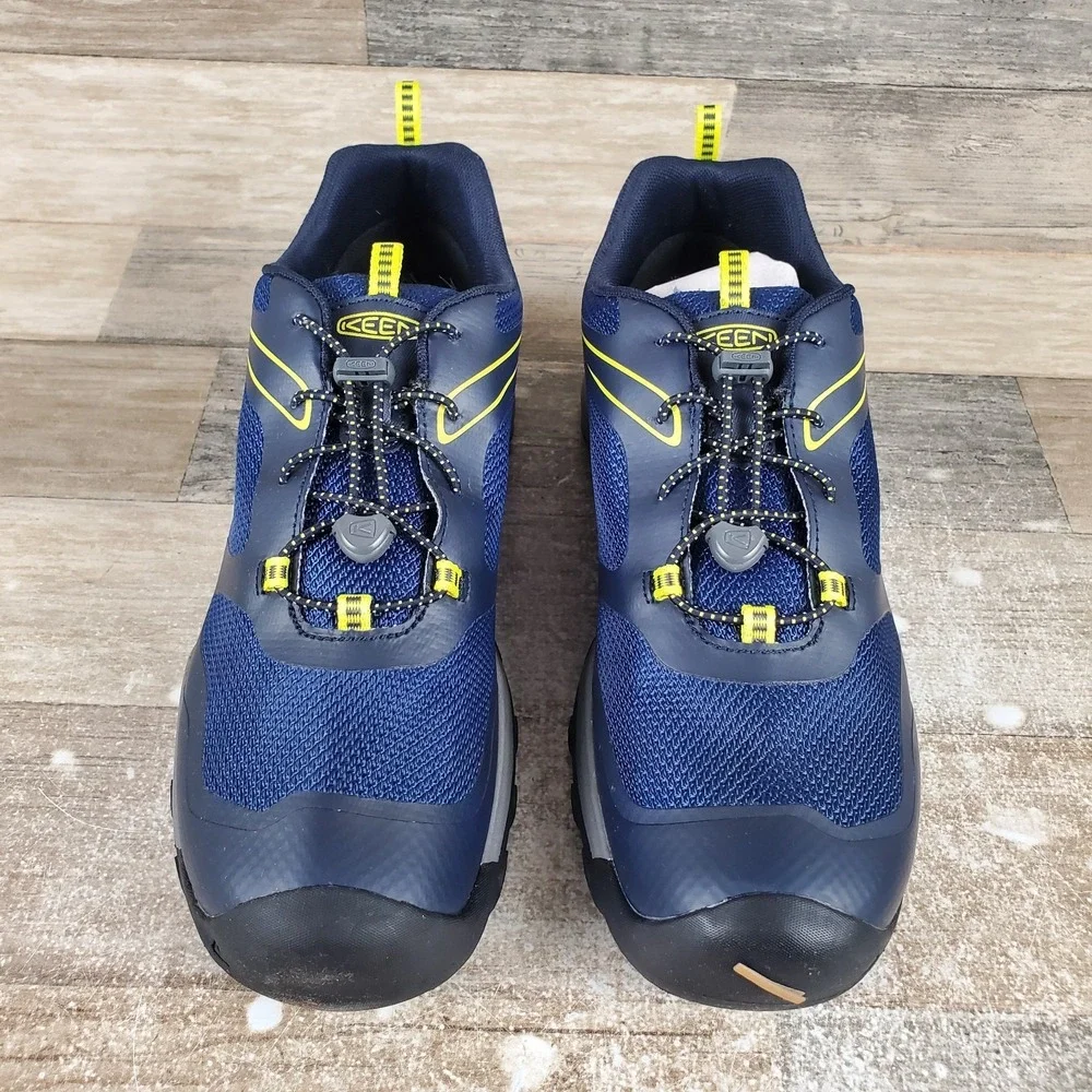 Keen Wanduro Low Kids Hiking Shoes Sz 7 Sky Captain‎ Evening Primrose Waterproof