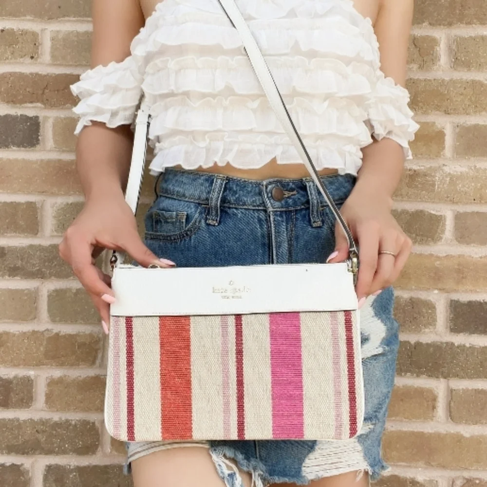 KATE SPADE NEW YORK LEILA Triple Gusseted Cross Body Bag