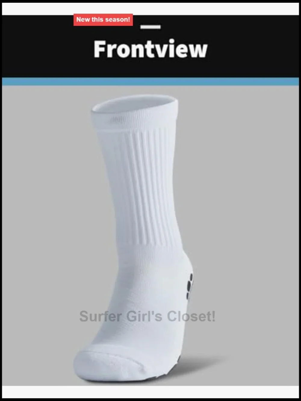 Non-Slip Grip Socks - Cushioned Athletic Socks for Men & Women - Crew Length,