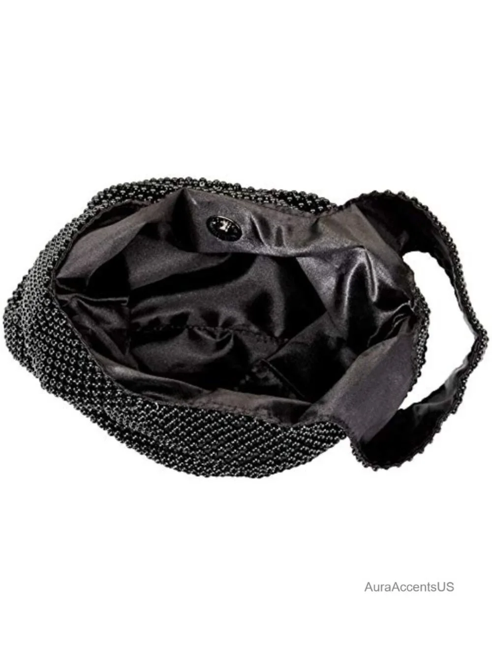 Mesh Pouch Evening Bag with Ring Handles