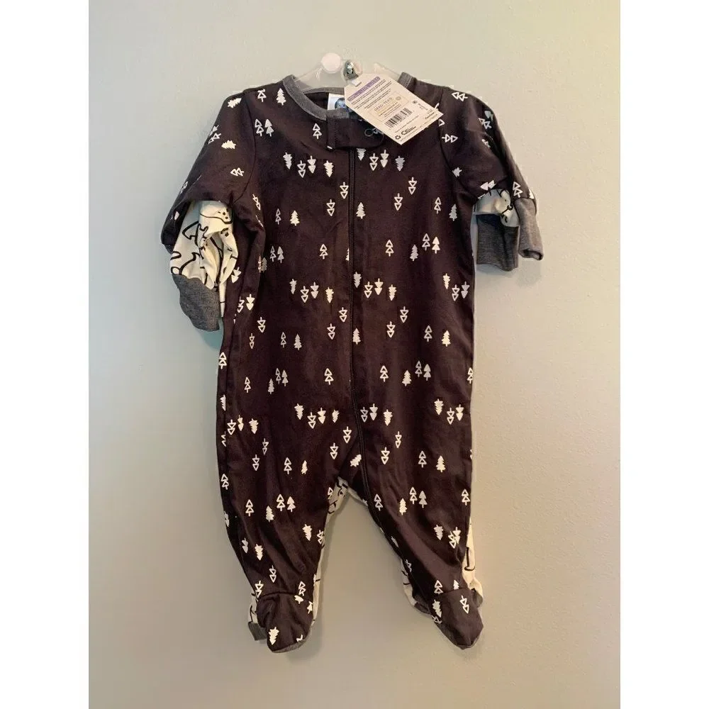 Set of 2 Winter Footie Pajamas
