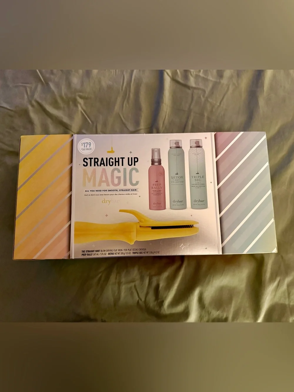 Drybar Yellow Straight Up Magic Styling Set Brand New Open Box