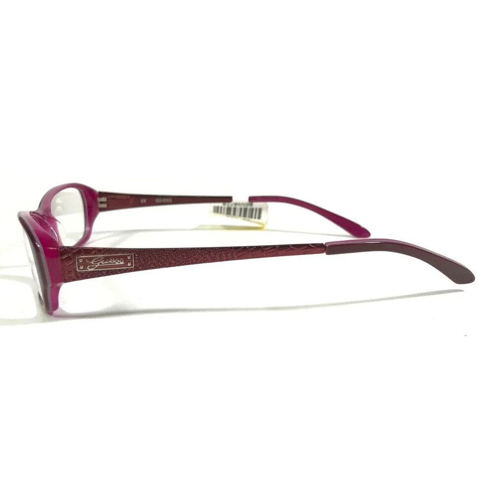 Guess Eyeglasses Frames GU2203 BU Red Purple Rectangular Cat Eye 51-15-135