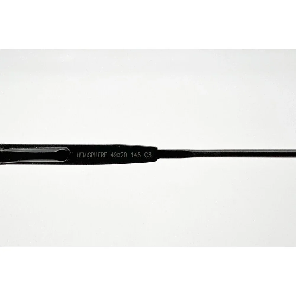 Eyebuydirect Eyeglass Frames Mens Black Hemisphere Semi Rimless 49-20-145