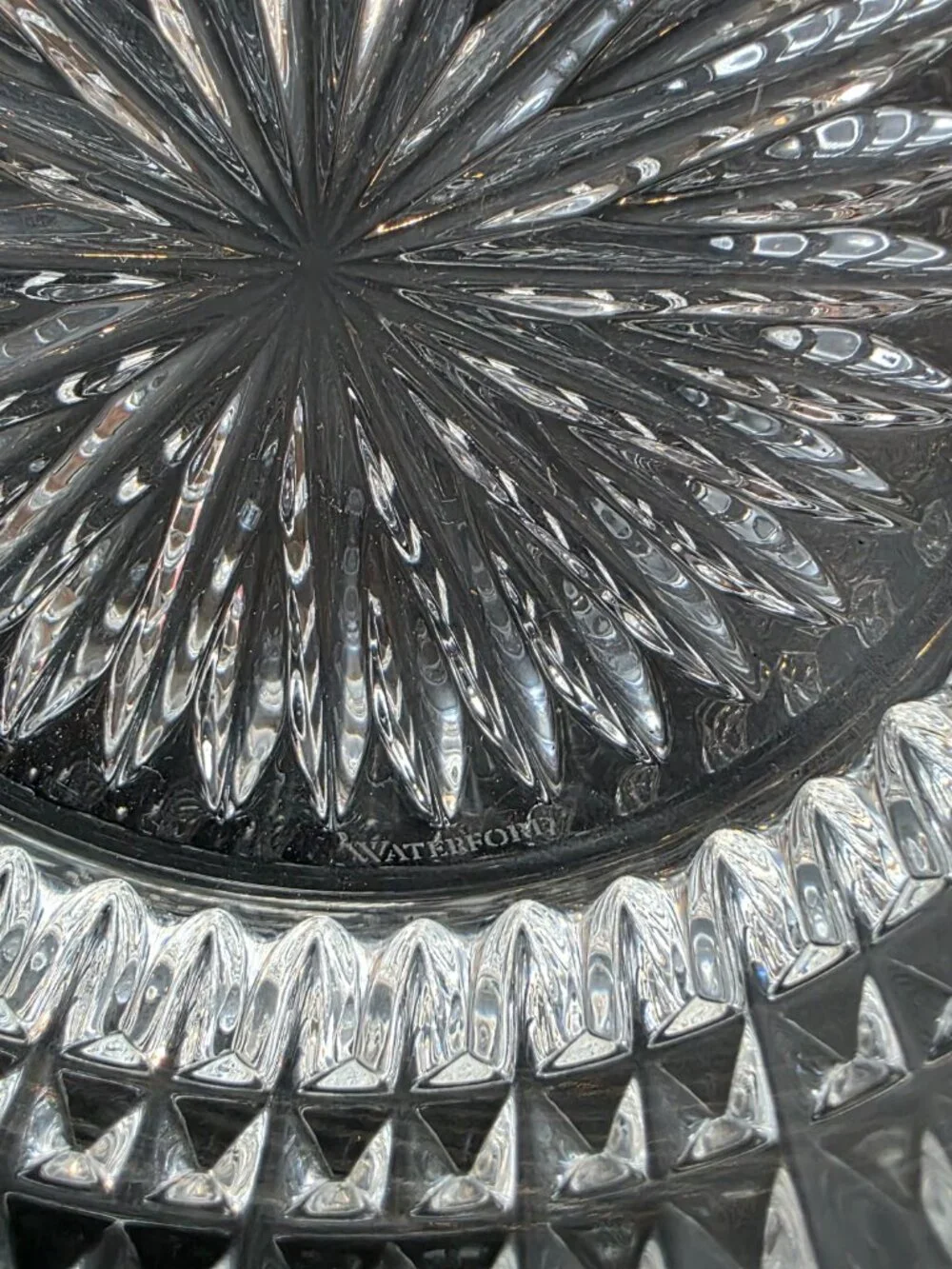 Waterford Lismore Traditions Crystal Champagne/Wine Bottle Coaster - Very Nice!