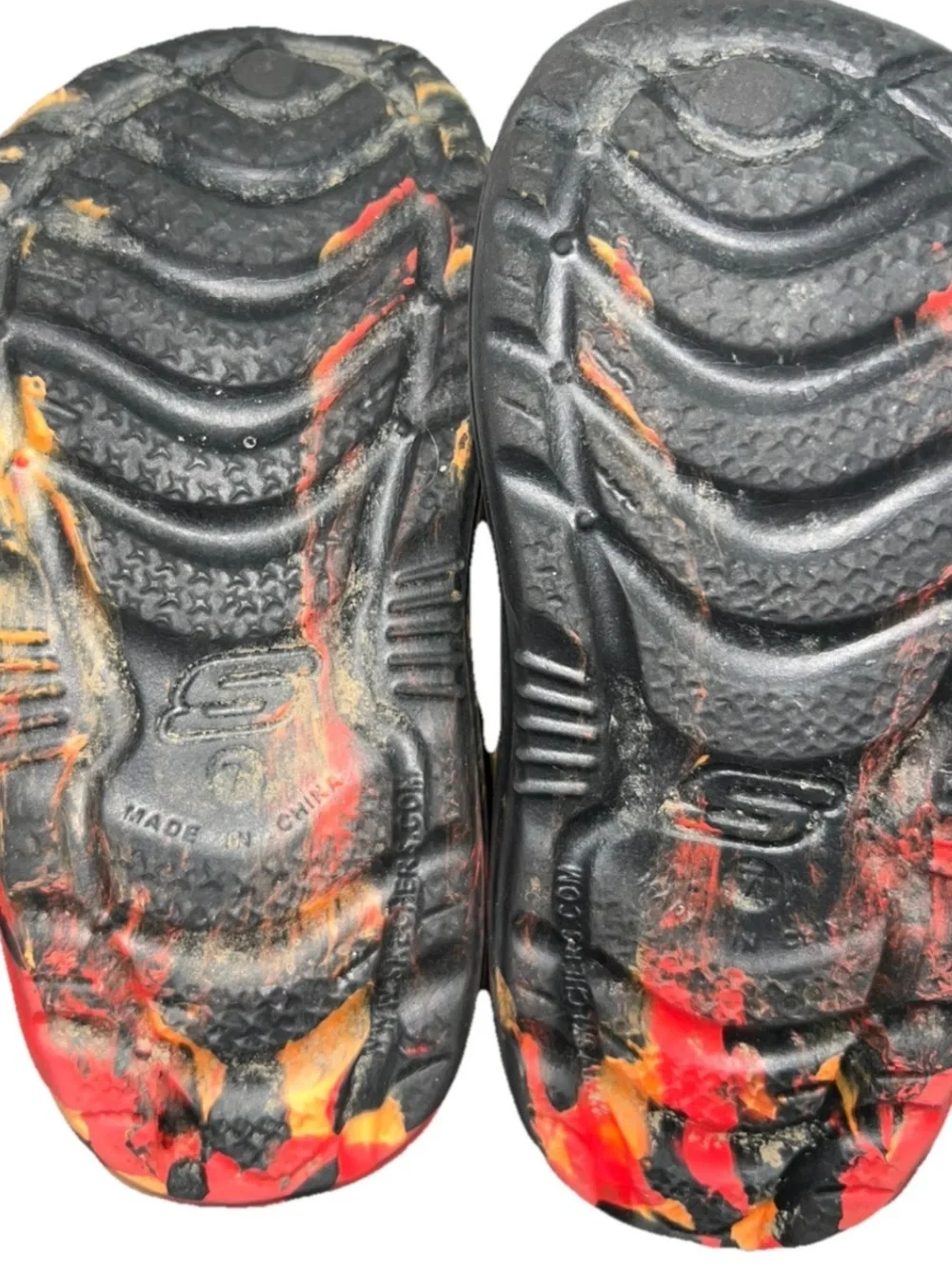 Skechers Foamies Swifters Transluminator Blaze Light Up Clogs Kids Size 7