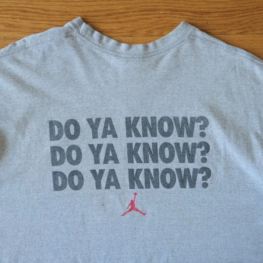 Jordan T Shirt Mens XXL Gray Best on Earth Mars Blackmon Graphic Streetwear XXL