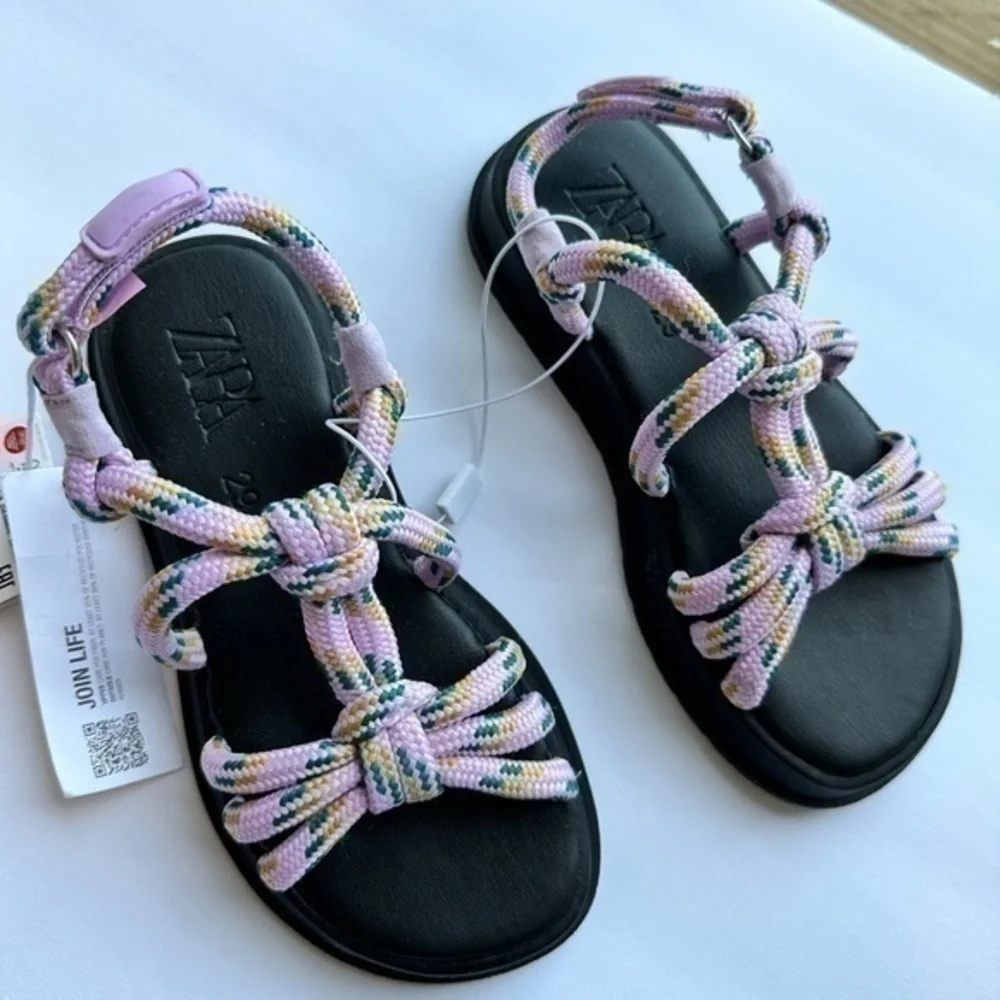 ZARA KIDS KNOTTED CORD SANDALS 2644/930