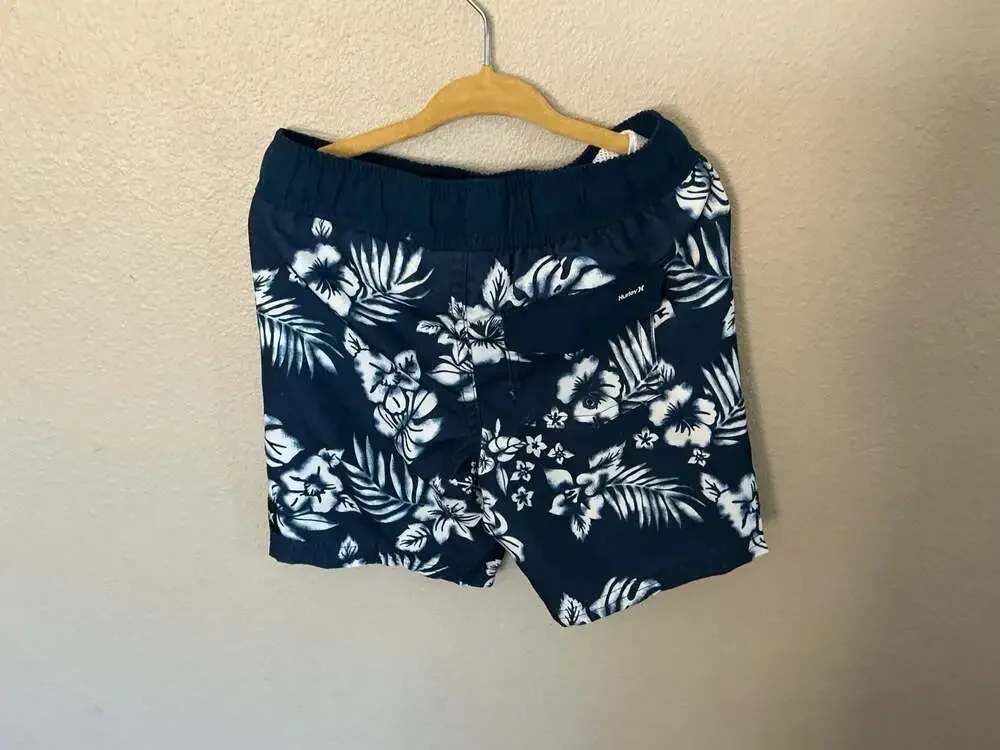 Hurley Boys Floral Tropical Print Swim Trunks Size 4T