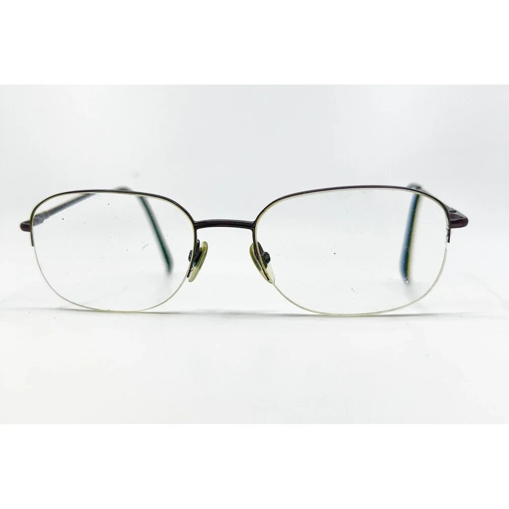 Ducks Unlimited Eyeglasses Mens Brown Semi Rimless DU-124 56-18-150