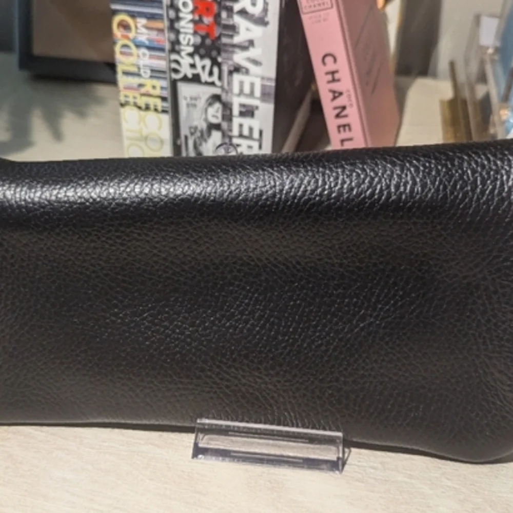 Fold-Over Clutch with Gold Kisslock