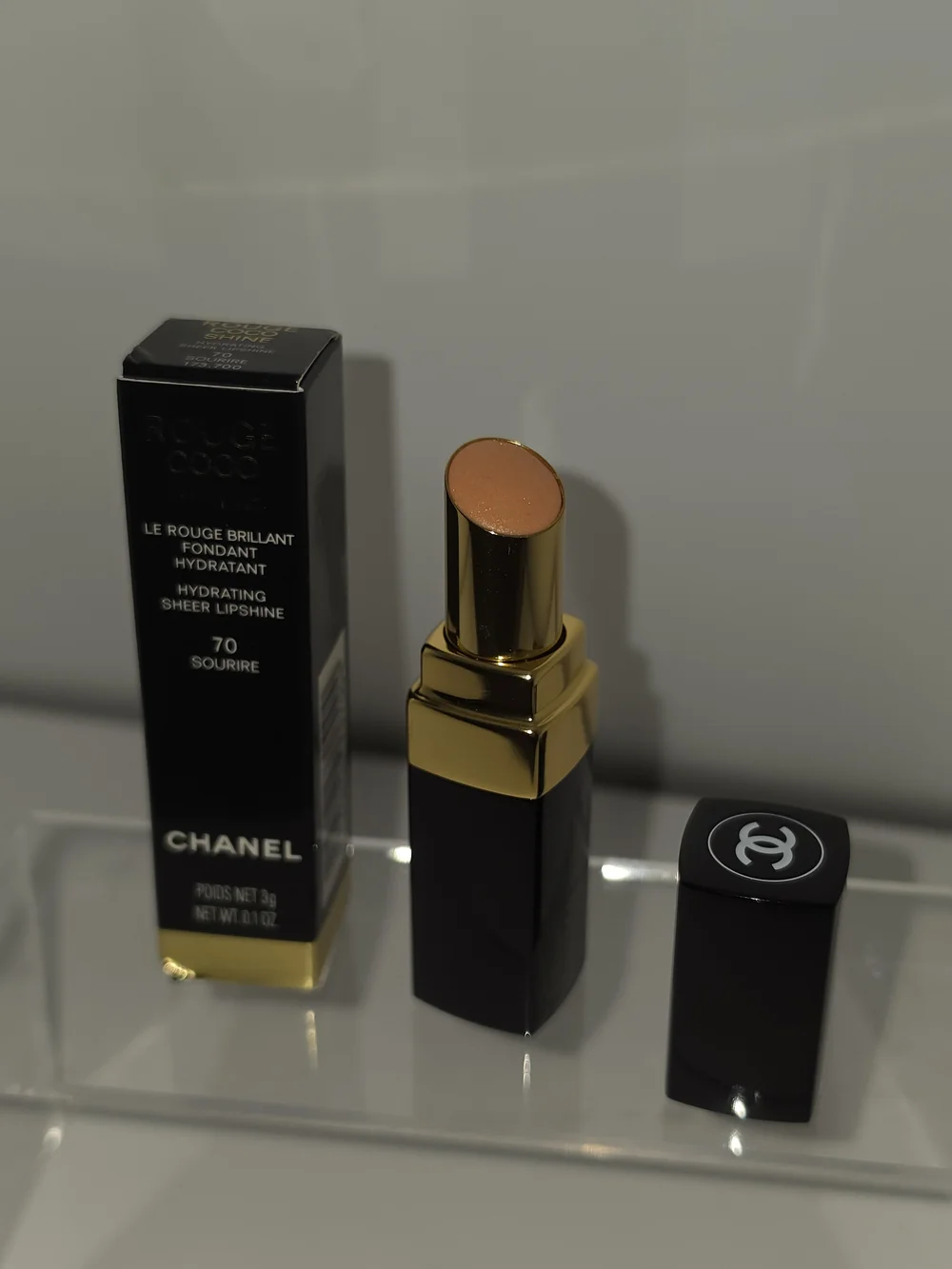 LIMITED EDITION Chanel Rouge Coco Shine Hydrating Sheer Lipshine - 70- 